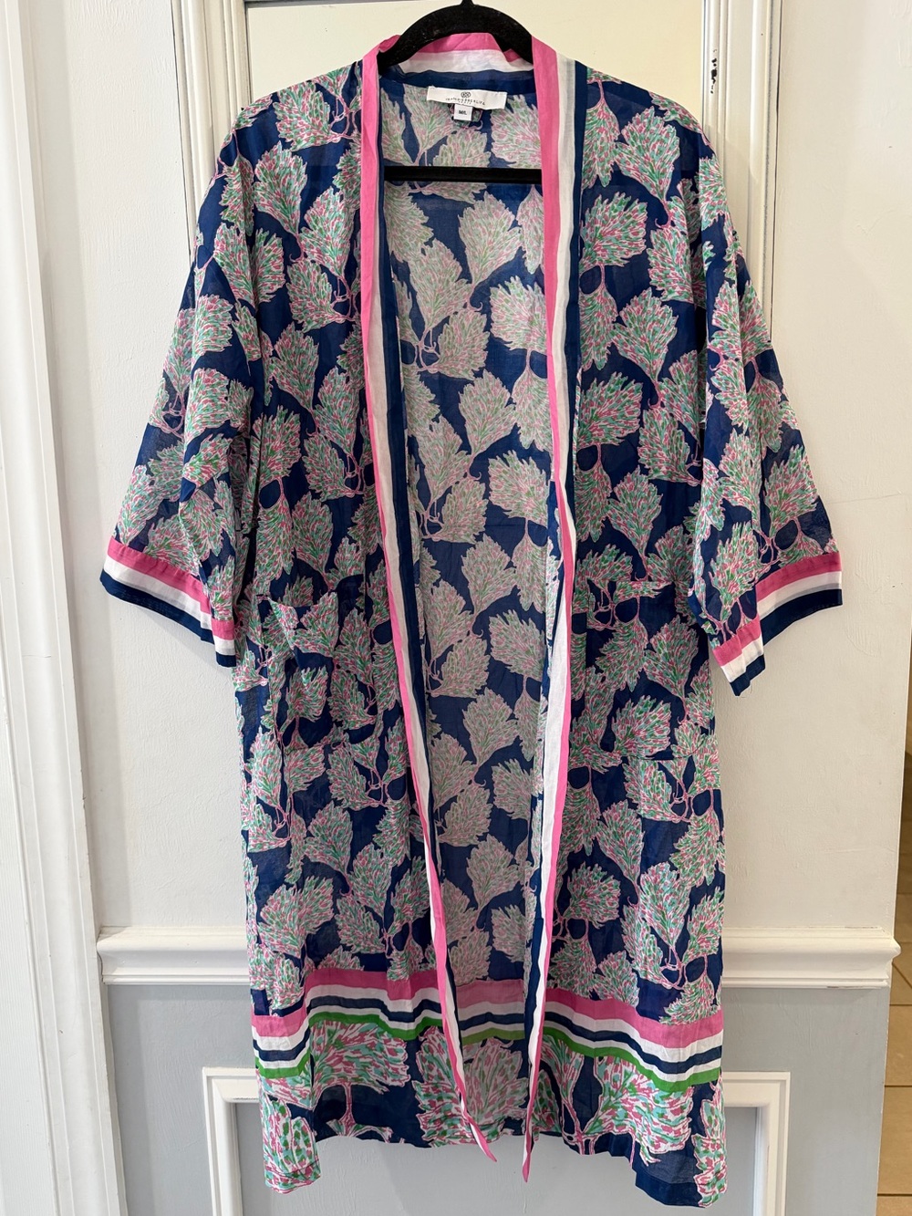 Jean-Pierre Kalifa Cotton Voile Kimono Robe